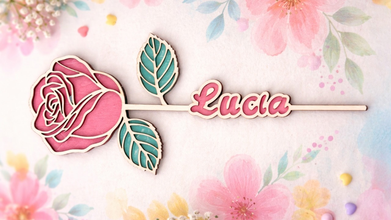 Rosa en Capas de Madera | Técnica Nueva en xTool Studio