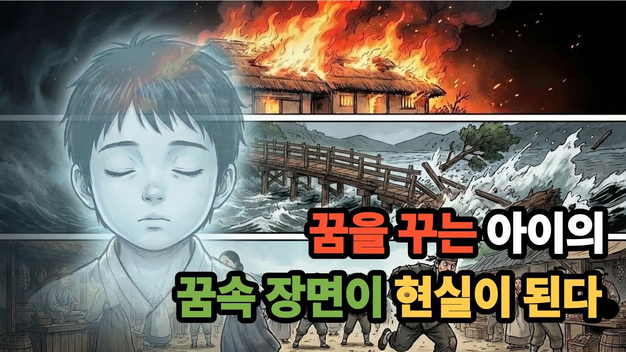 꿈을 꾸는 아이의 꿈속 장면이 현실이 된다. 야담/민담/전설/설화/오디오/라디오