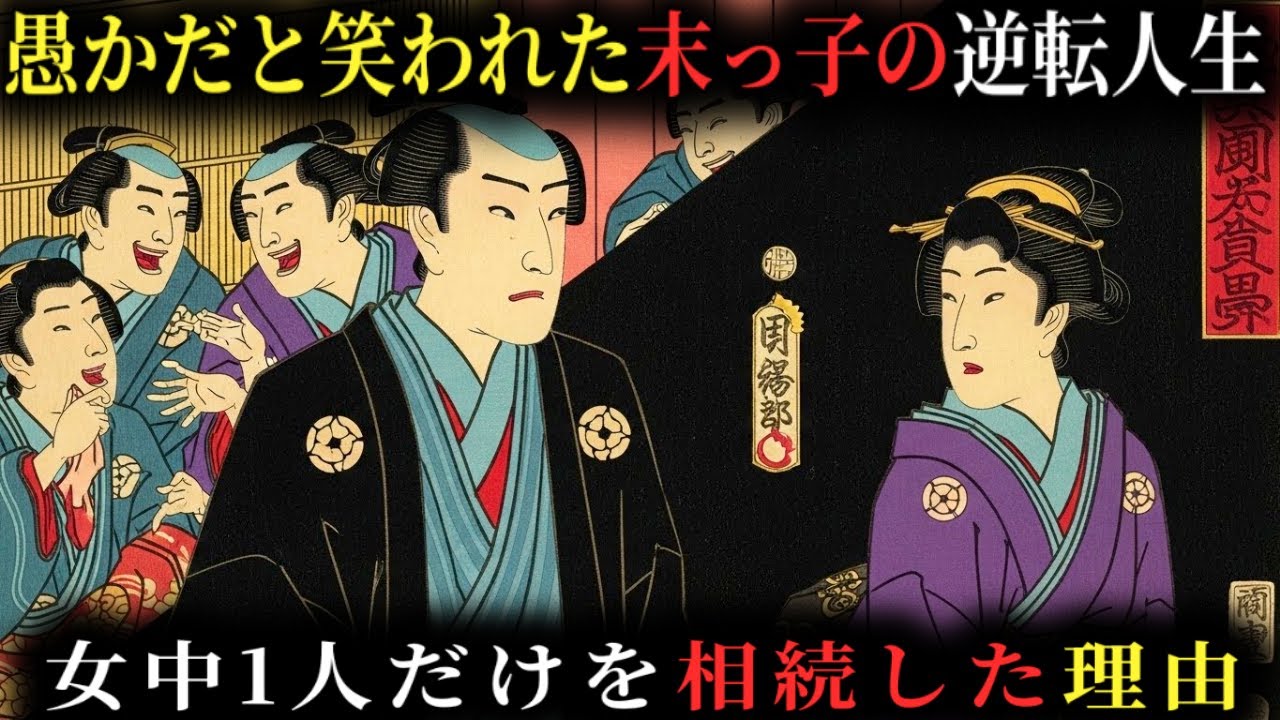 【江戸秘史の語り部】 金持ちの家で最も愚かだと笑われた末っ子が、女中一人を選んだ理由。 十年後、すべてを手にした兄が乞食となり、弟は名商人となっていた…。野談 | 秘話 | 昔話 | 説話 | 民話