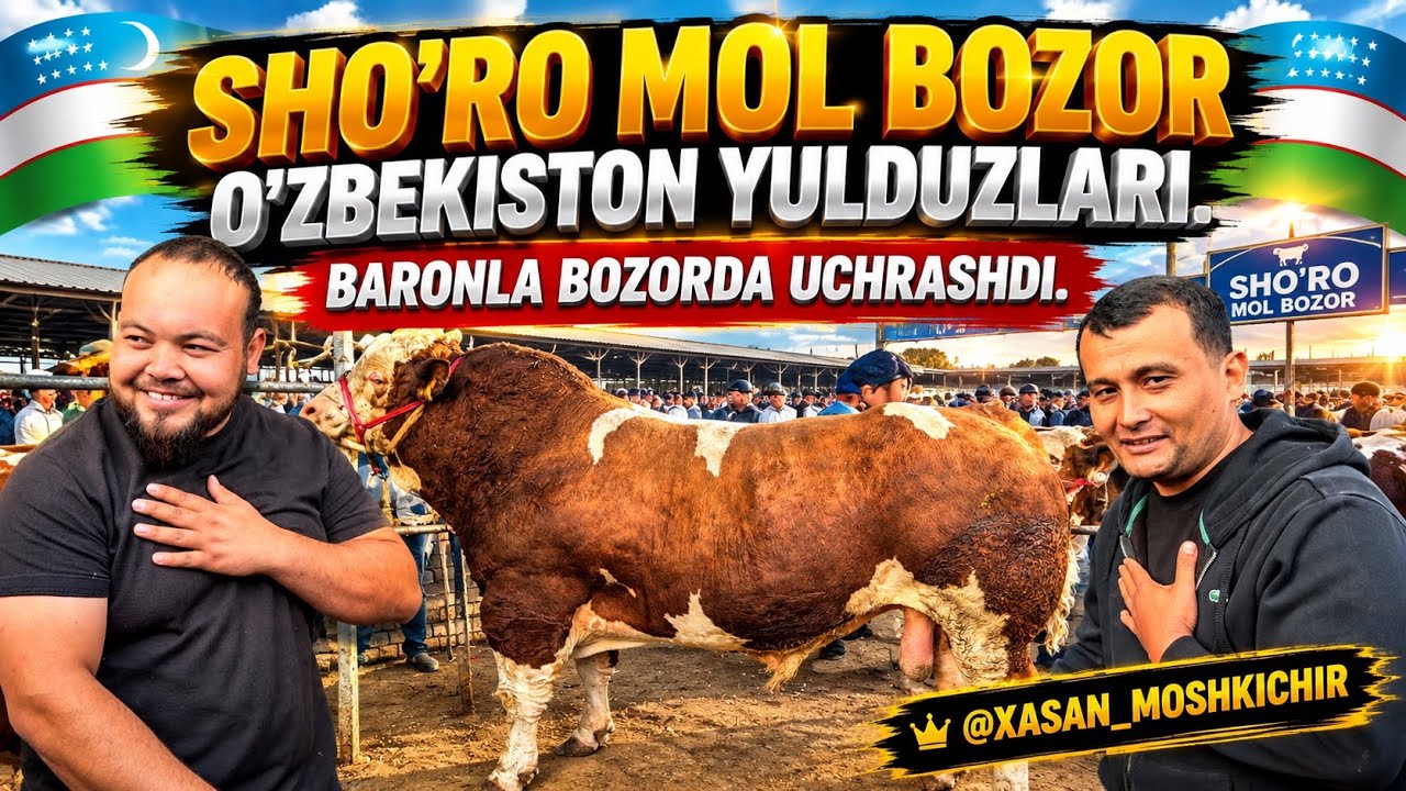 SHO'RO MOL BOZOR UZBEKISTON YULDUZLARI XASAN MOSHKICHIR BILAN MASHXUR KARIMBOY SAVDO AVJIDA