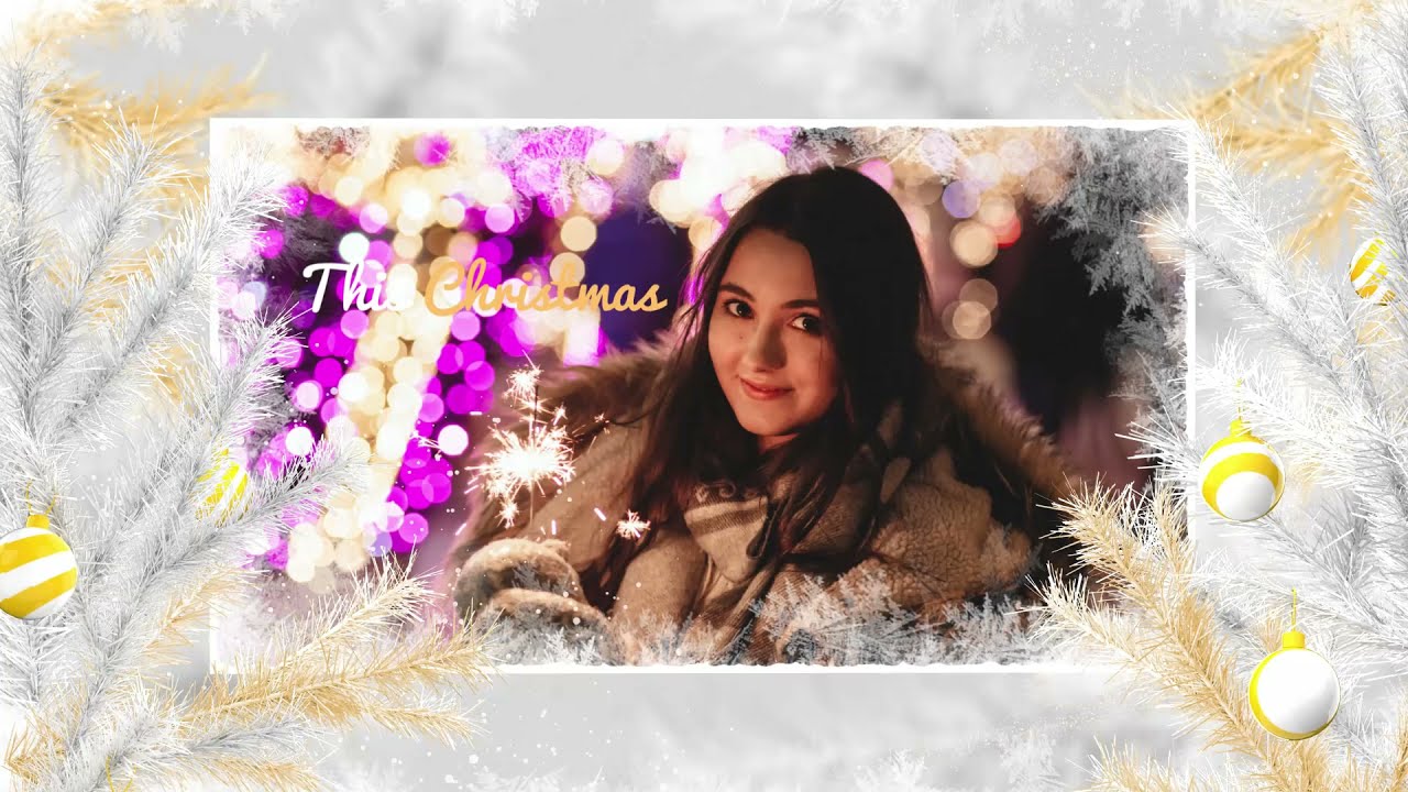 Gold and White Christmas Slideshow &ndash; Free Download Premiere Pro Template