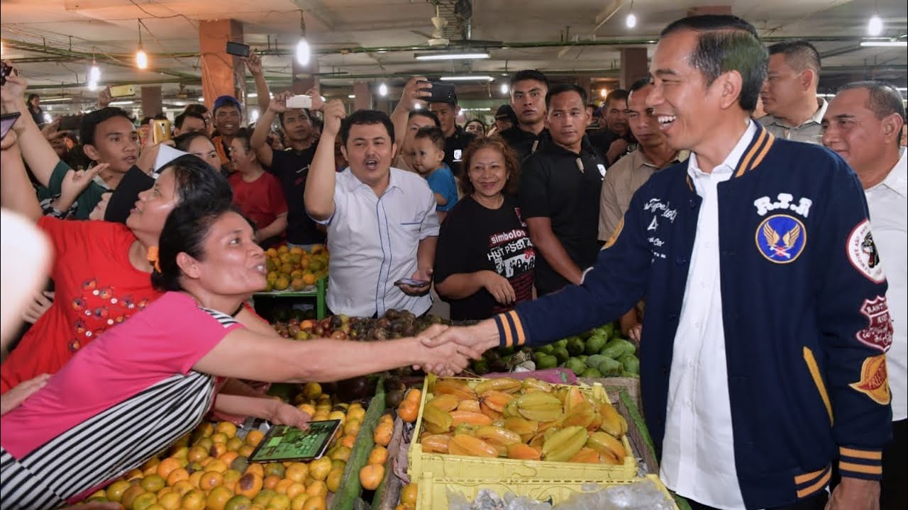 Presiden Jokowi Mengunjungi Pasar Petisah, Medan, 16 Maret 2019