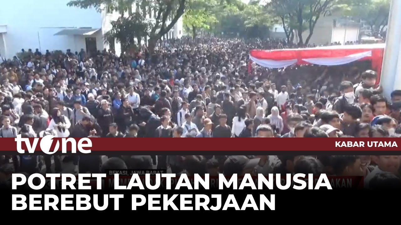 Job Fair yang Digelar Disnaker Bekasi Diserbu Puluhan Ribu Pencari Kerja | Kabar Utama tvOne