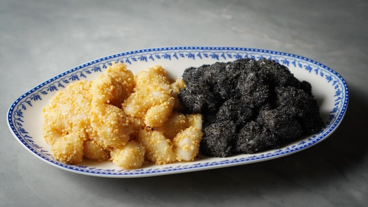 2 Flavours 2 Methods Muah Chee | 麻糍 | Mochi with Peanuts and Black Sesame (Steamed or Pan Fried)
