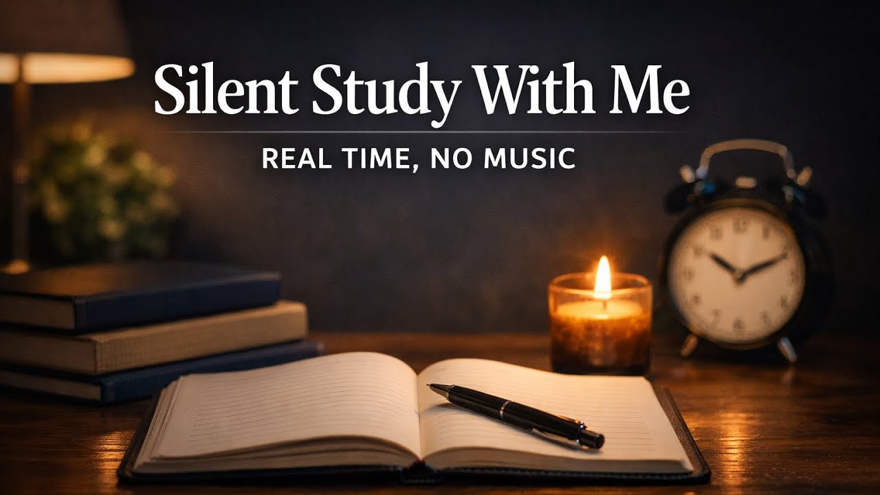 Study With Me in My Small Room | No Music