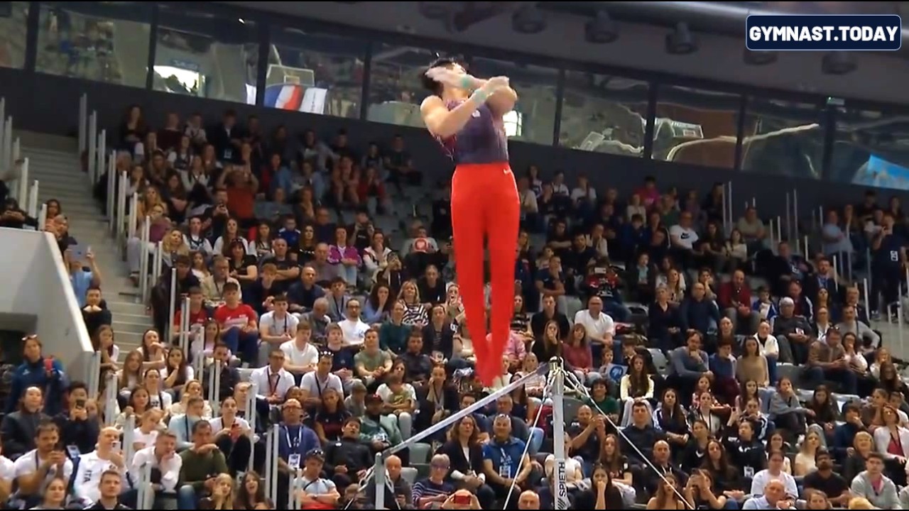 Top 3 in Men's High Bar Final - 2026 Osijek Gymnastics Apparatus World Cup