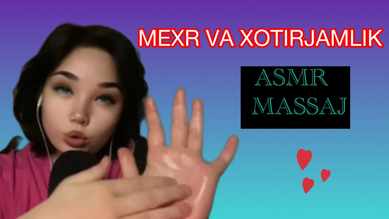 ASMR/ personal e’tibor/ krem va barmoqlar TRIGGERI