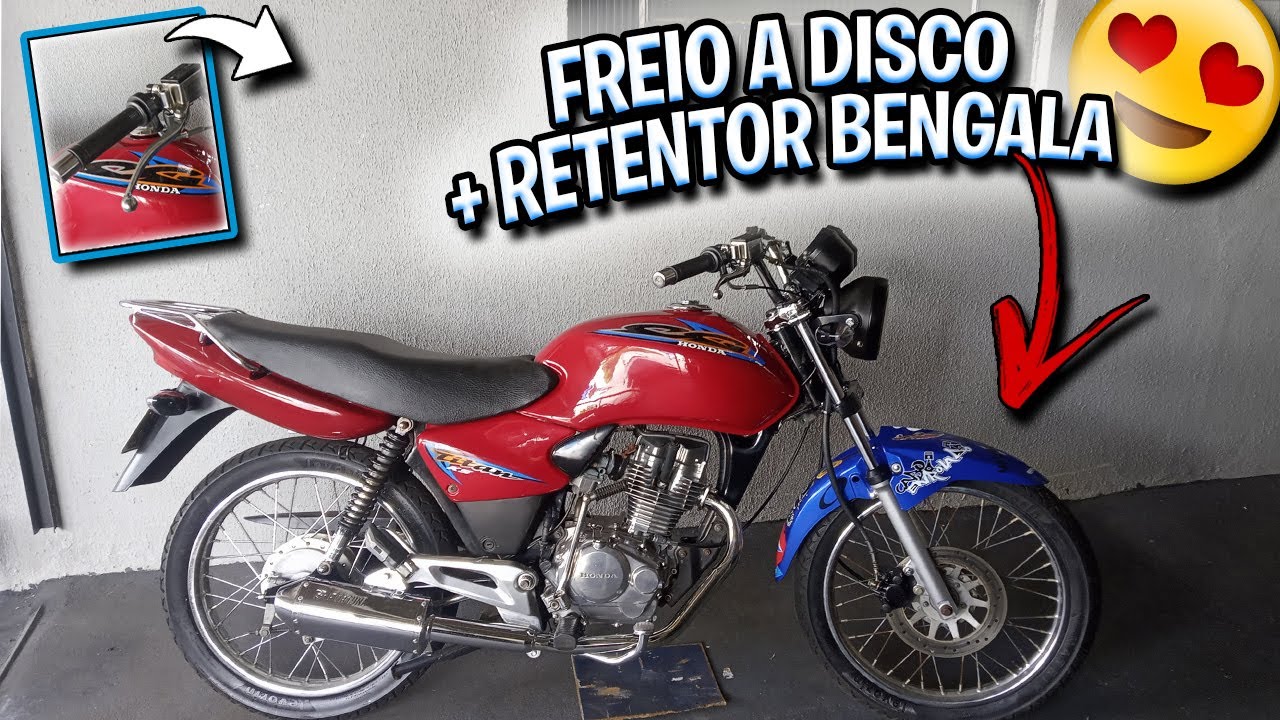 COLOQUEI FREIO A DISCO NA MOTINHA TITAN KS 125  Maycon Aragão