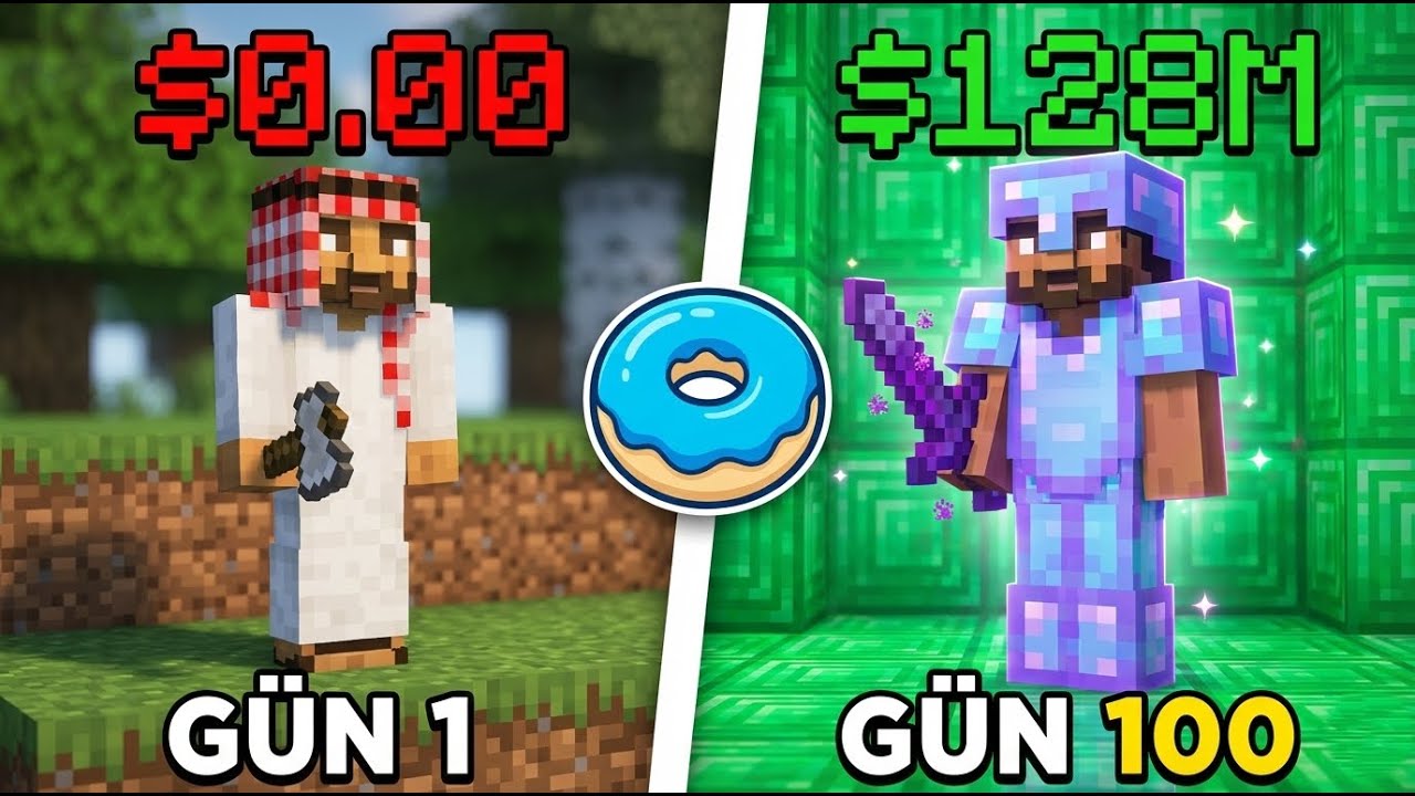 DONUT SMP 0 DAN 100 MİLYONA KASIYORUZ! BAŞARABİLECEK MİYİM?