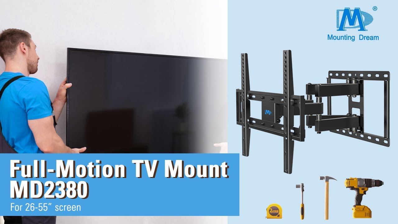 Wie montiert man eine TV Wandhalterung? - Anleitung der vollbewegliche TV Wandhalterung MD2380-021
