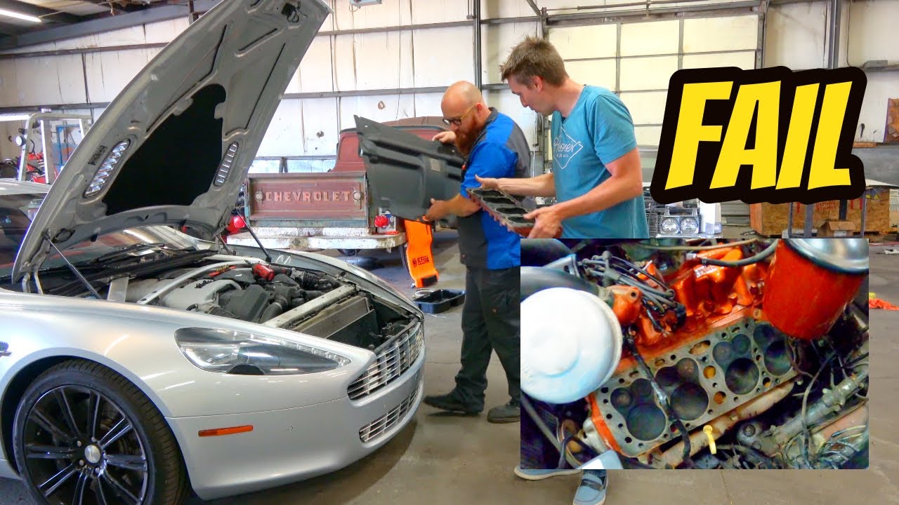 My First ANNOYING Aston Martin Rapide Problem & RUNNING A FLATHEAD FORD V8 WITHOUT A CYLINDER HEAD?