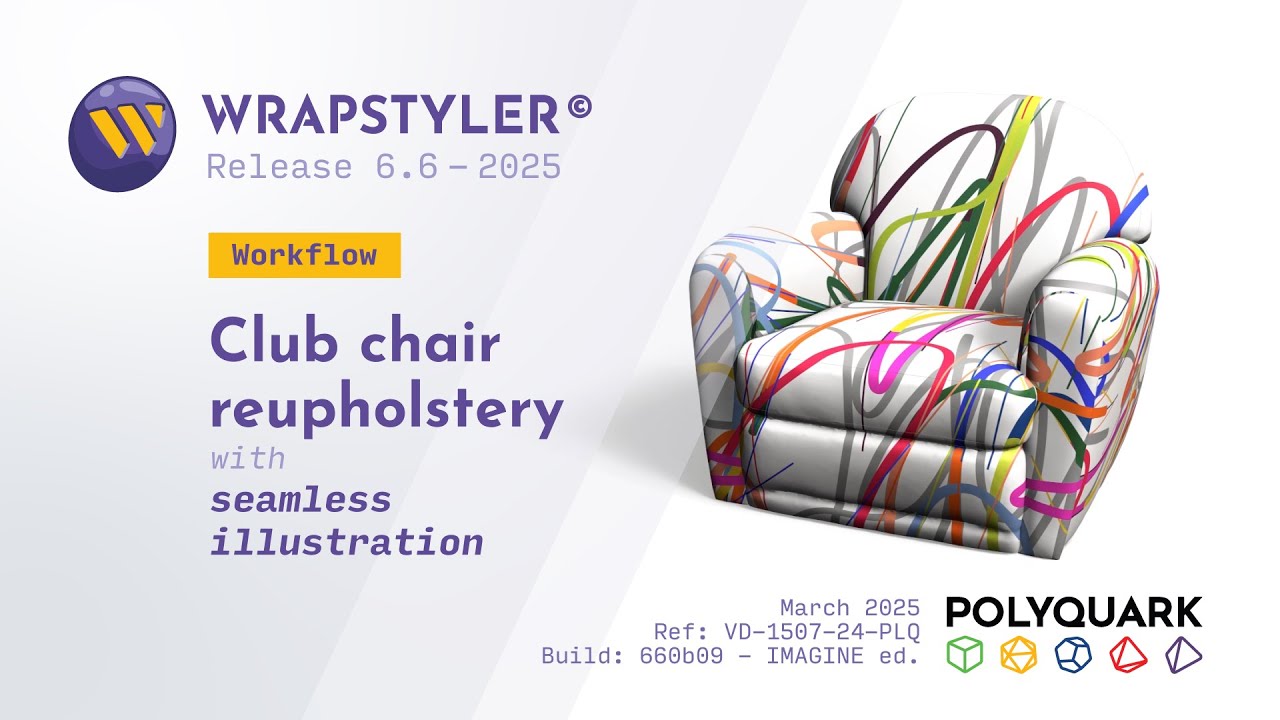 🧰 Workflow - Club chair reupholstery with seamless illustration