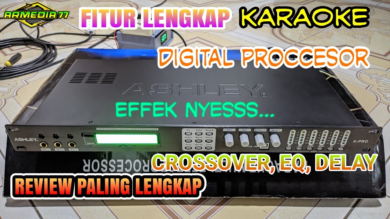 Ashley K PRO Digital Prosesor Karaoke