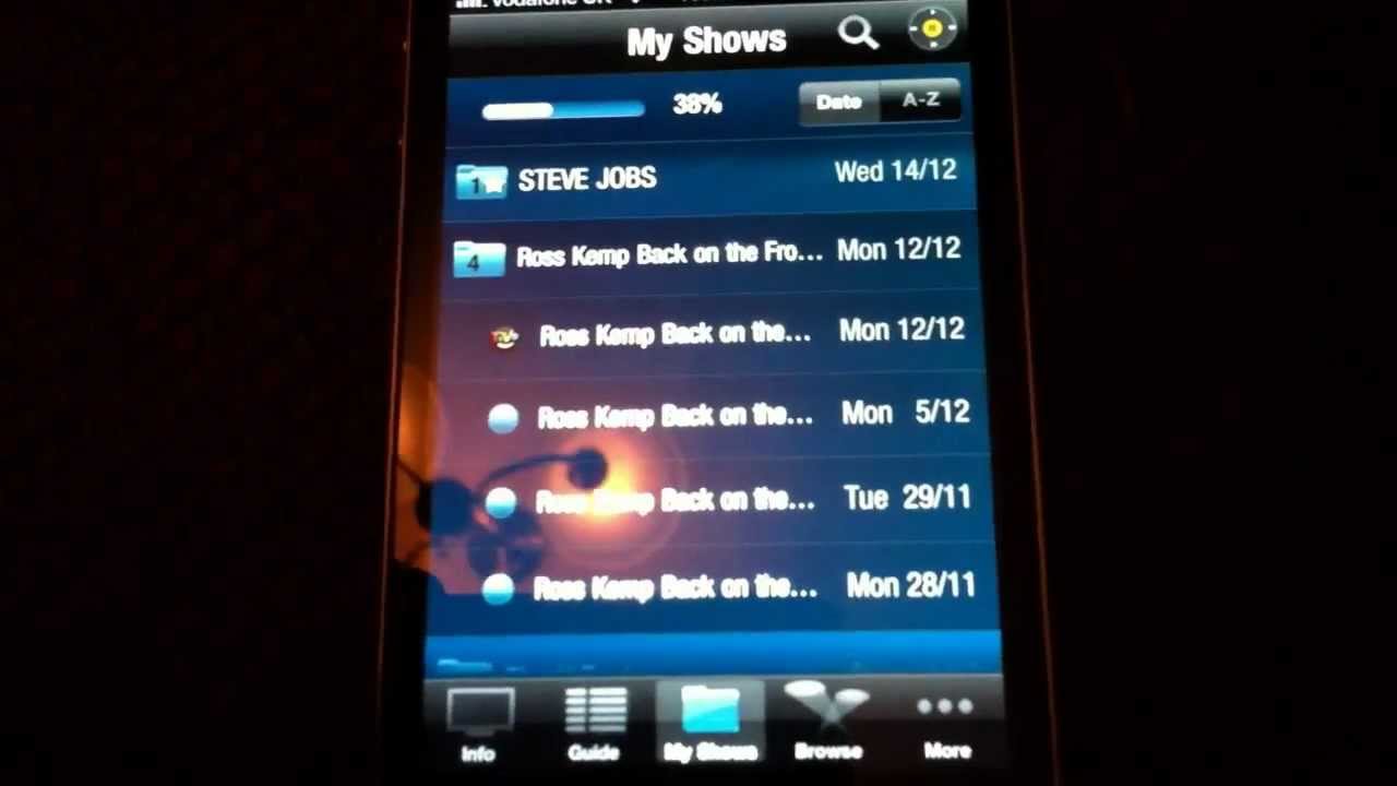 TiVo iPhone app Virgin Media UK