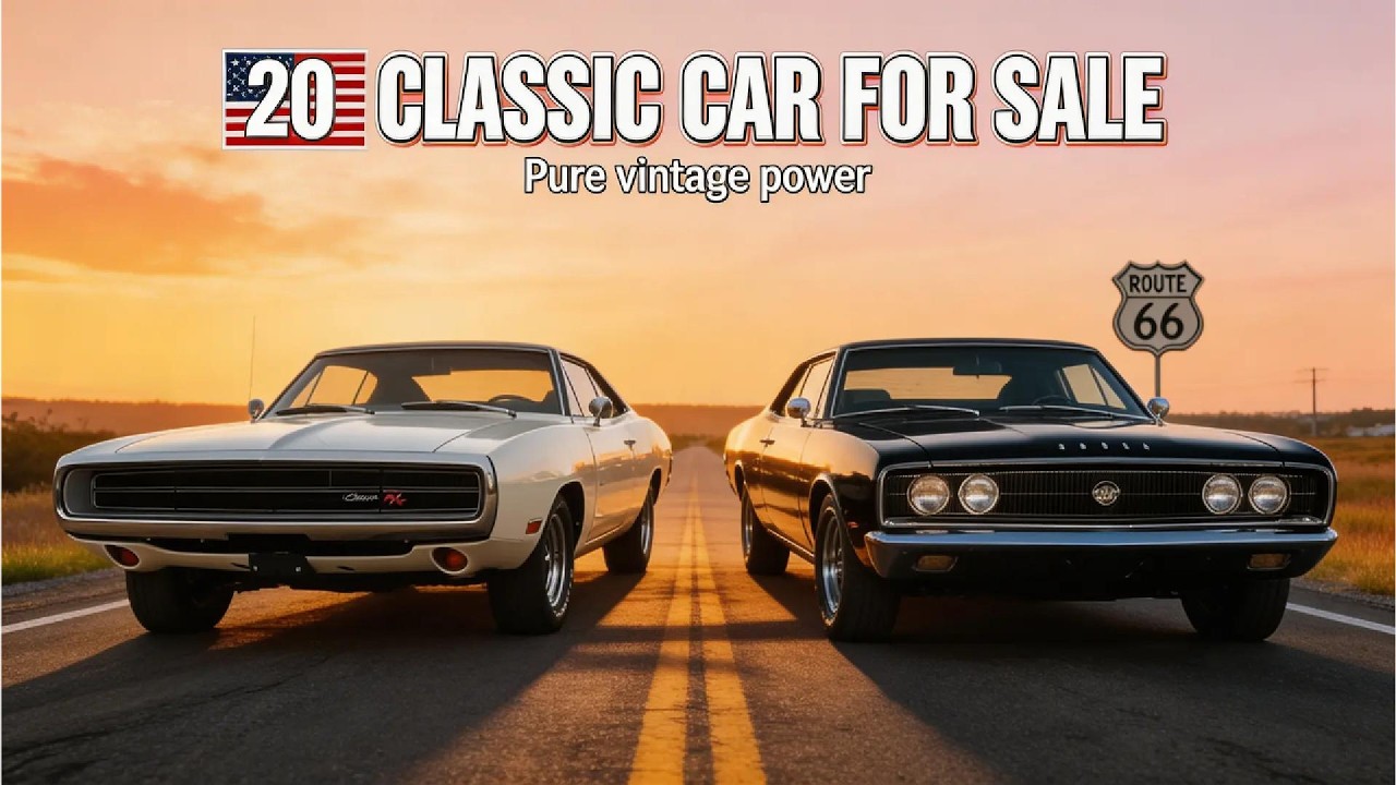 20 Classic Cars For Sale Right Now | Mustangs, Camaros, Corvettes & Chargers #classic #classiccars