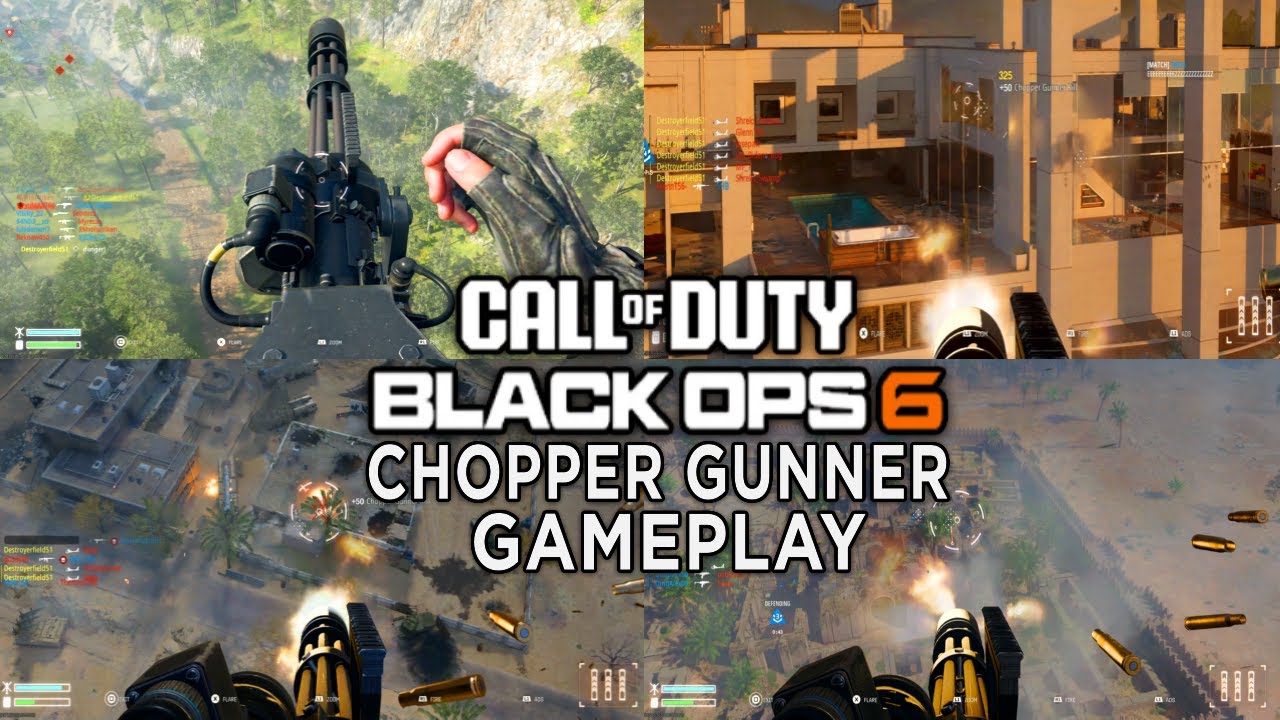 CHOPPER GUNNER Gameplay Showcase on ALL MAPS in Black Ops 6 BETA