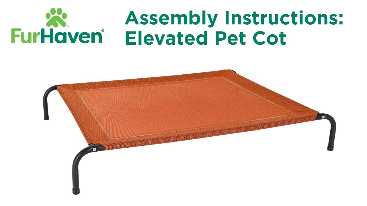 FurHaven Pet Products - Elevated Cot Pet Bed Instructional Video
