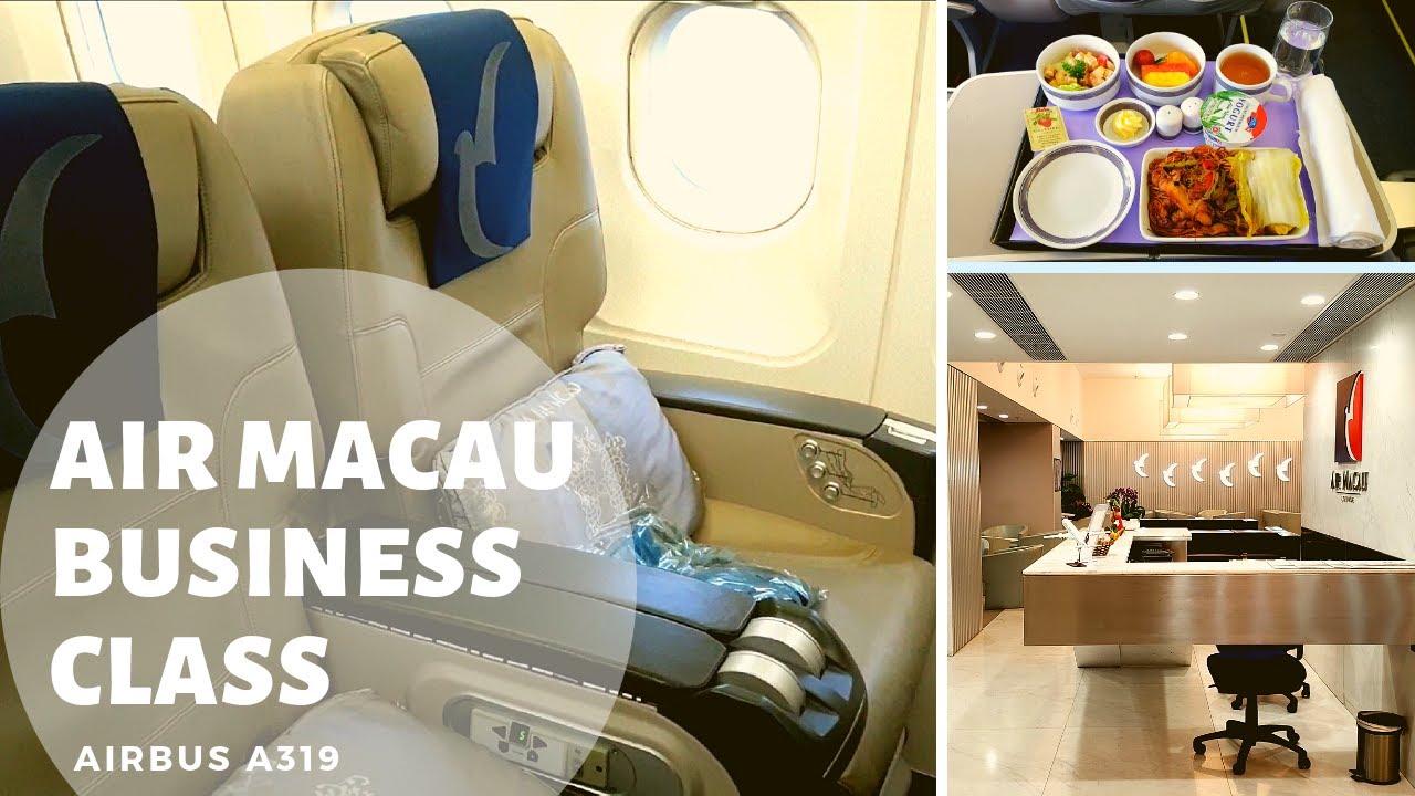 Air Macau Business Class Review A319 Macao - Bangkok + Air Macau Lounge | NX886