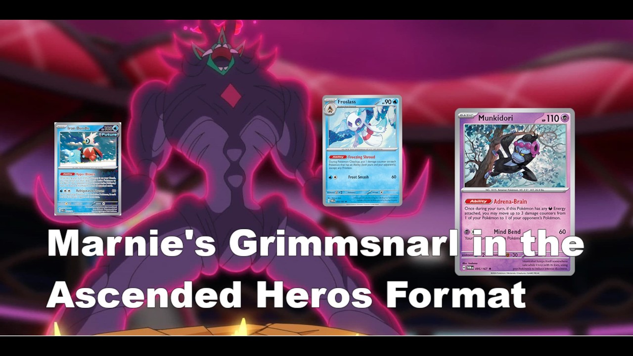 Marnie's Grimmsnarl ex in the Ascended Heroes Format
