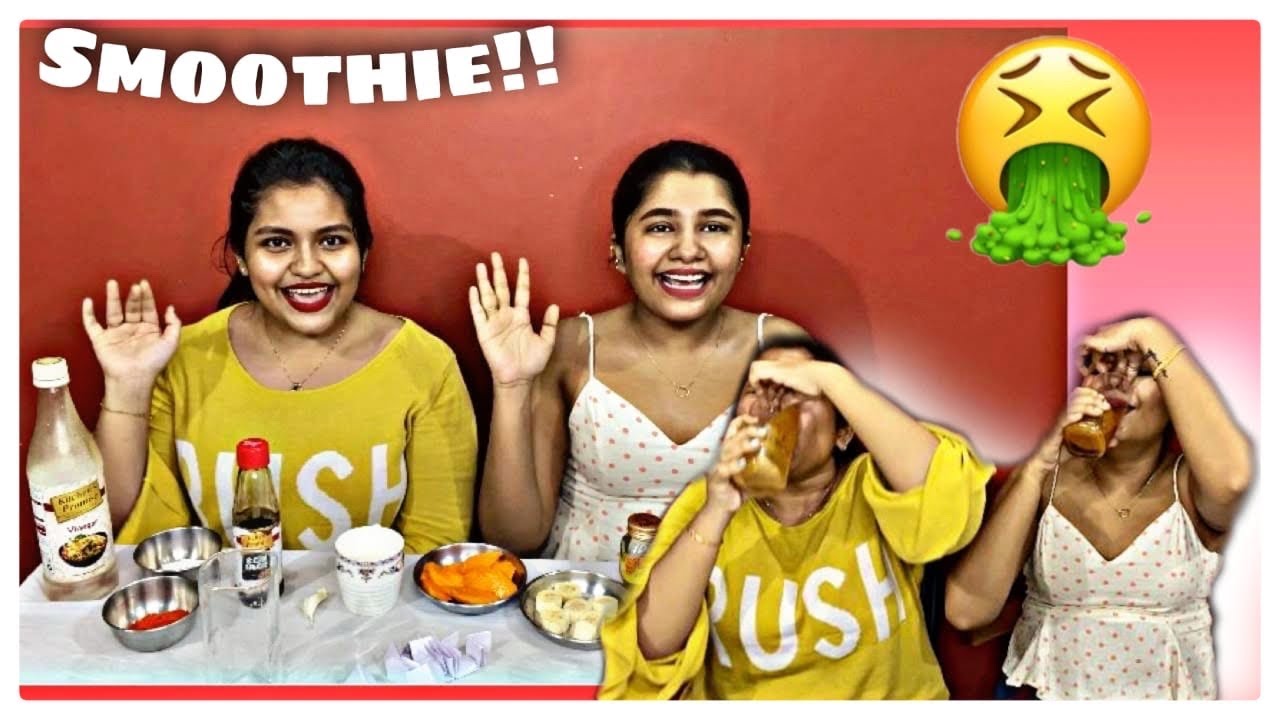 Smoothie Challenge | She Vomited? | Khan Sisters