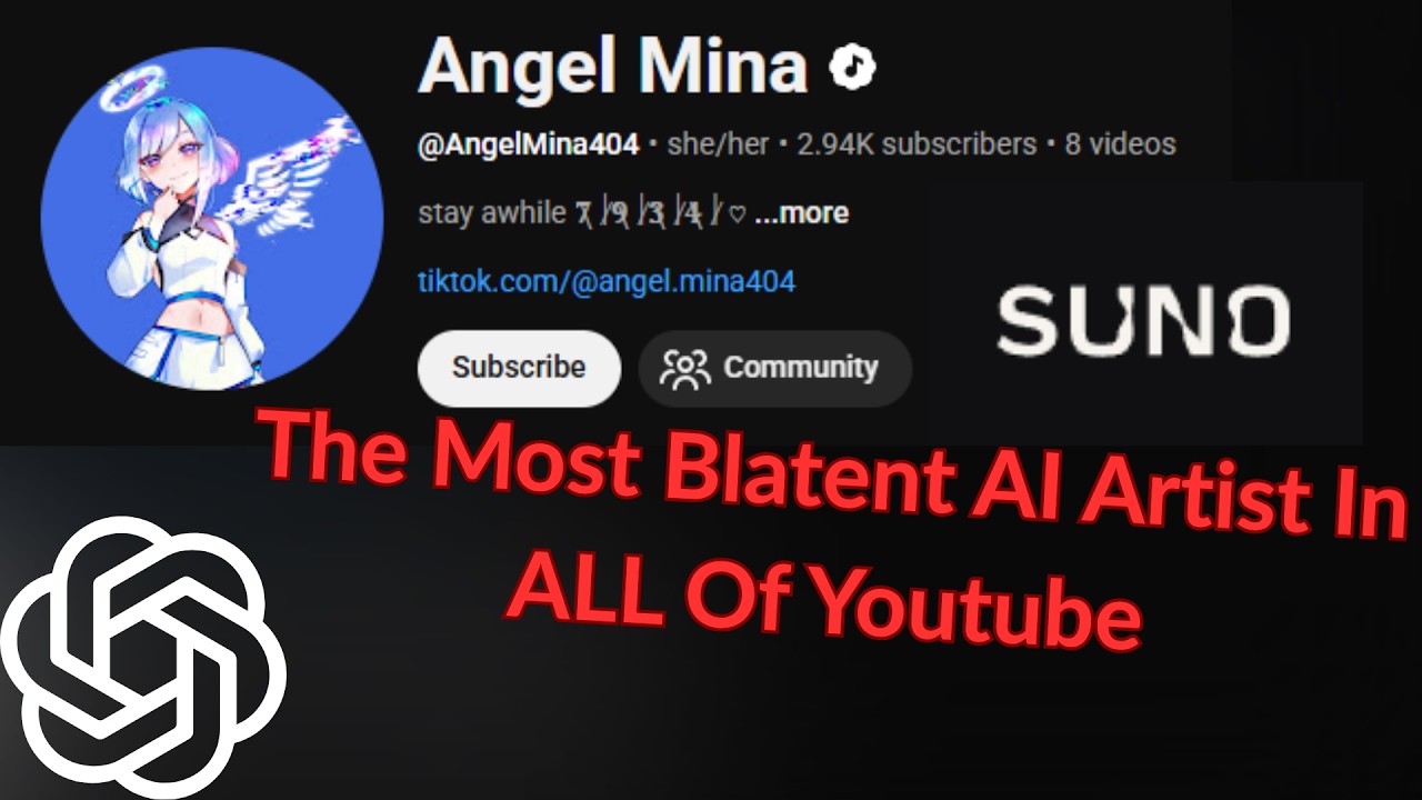 Angel Mina: The Most BLATANT AI Musician On Youtube