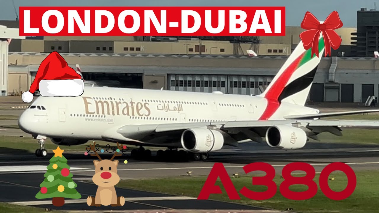 Emirates Airbus A380 ✈️| London🇬🇧-Dubai🇦🇪 | Emirates economy class | Plane spotting LHR |Trip Report