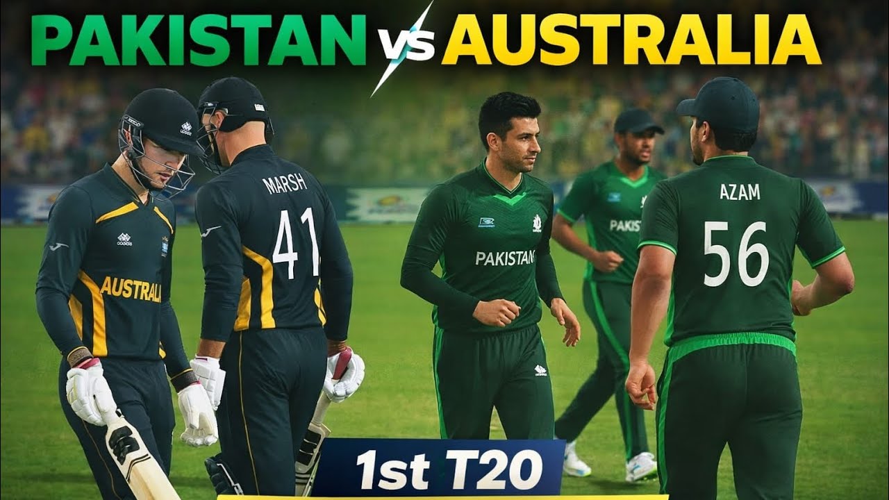 1st T20🏏| PAK vs AUS | Quality Graphics⚡️| Highlights #realcricket 