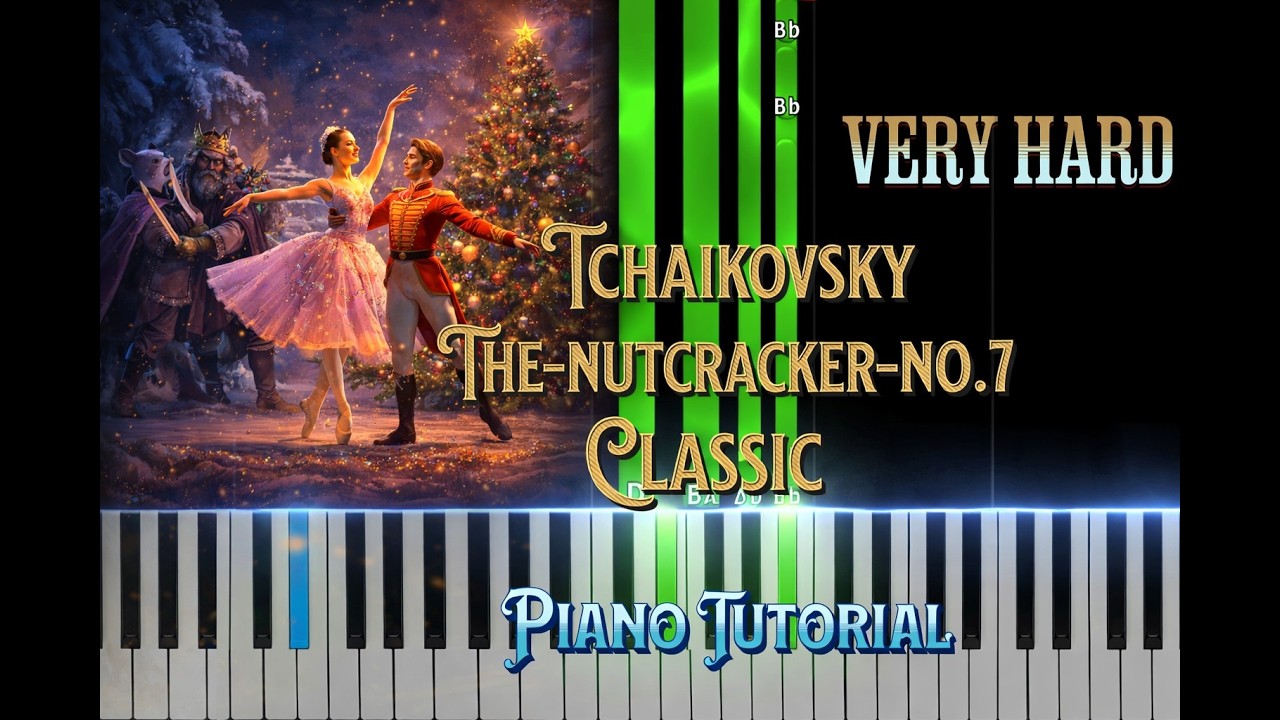 the nutcracker suite no  7  Tchaikovsky Very Hard Piano Tutorial