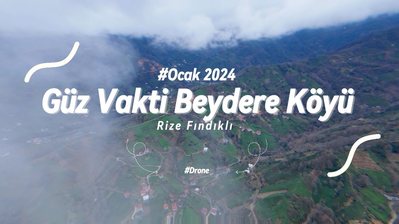 Bulutların üzerinden Beydere Köyü | Ocak 2024 | Rize | Fındıklı