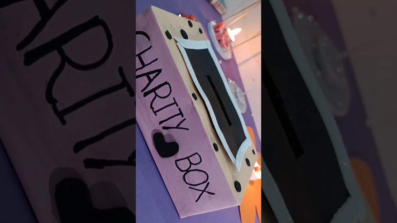 Simple Ramadan Charity Box | Ramadan Sadqa Box #shortsyoutube #ramadan #art