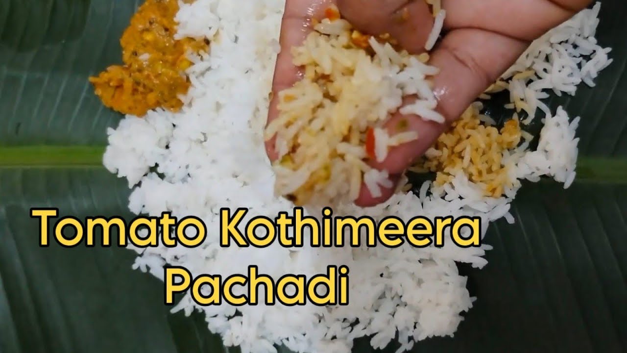 Tomato kothimeera pachadi #youtube #youtuber #youtubeshorts #best lunch recipe #mustwatch #good food