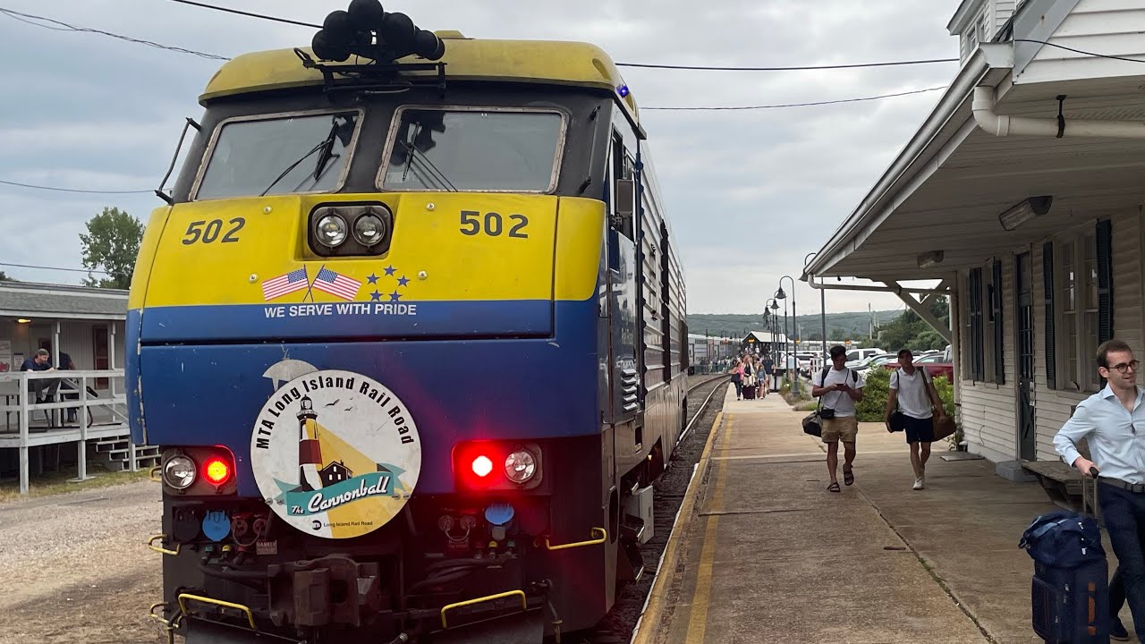 Complete ride on the LIRR Cannonball from Penn Station to Montauk. 8/4/23