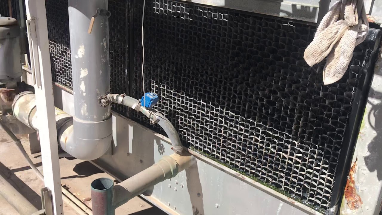 Checking out the Floats on (2) Evapco Fluid Coolers