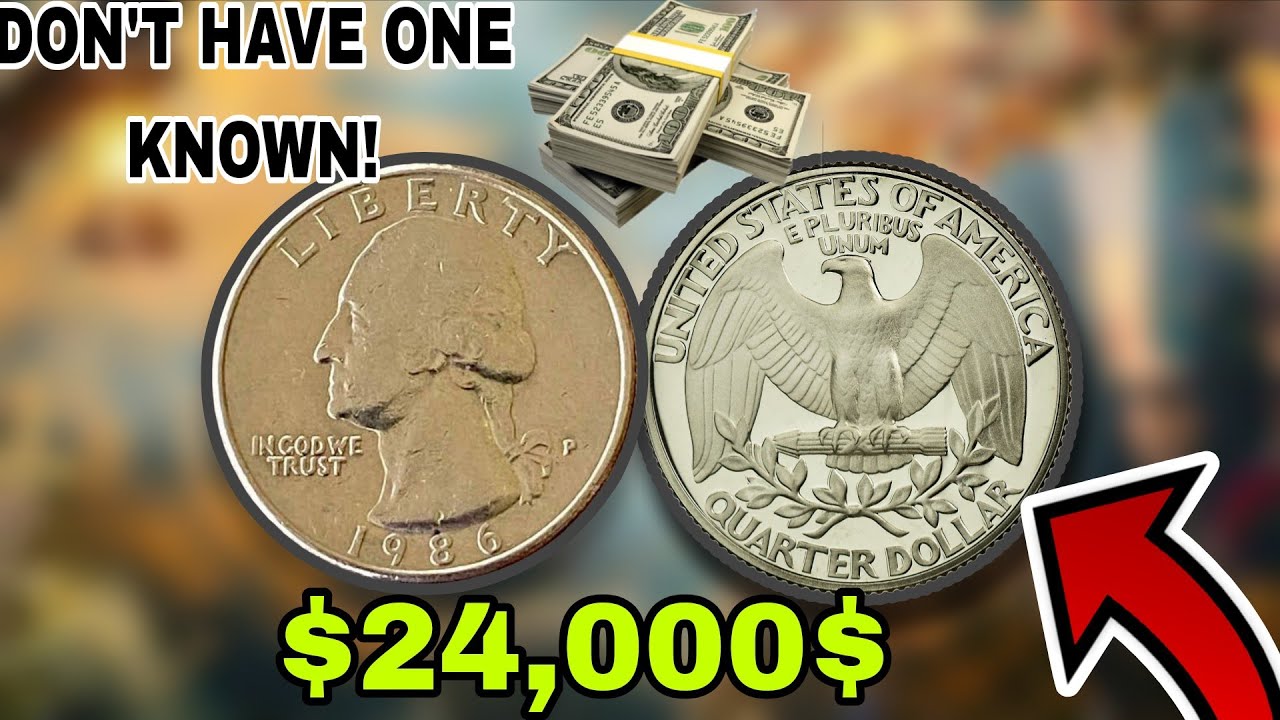 1986 United States Quarter Dollar Coin Value 💰 Rare Washington Quarter Worth?