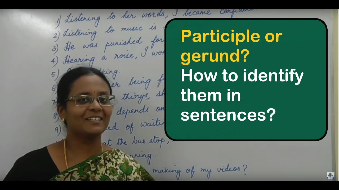 Difference Between Gerund and Participle in Tamil | Participles in English | English with Vennila