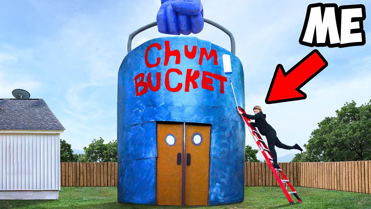 Я построил ведерко для еды в стиле SpongeBob!