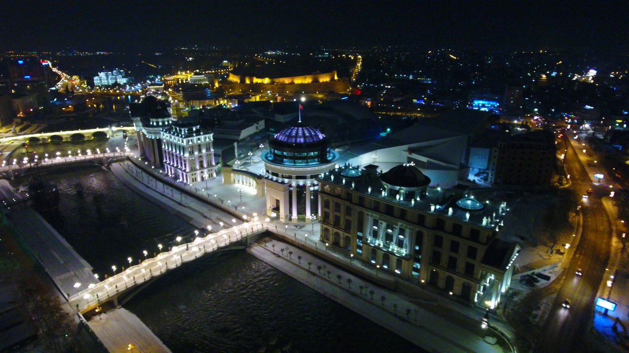 The Night Sky Over Skopje