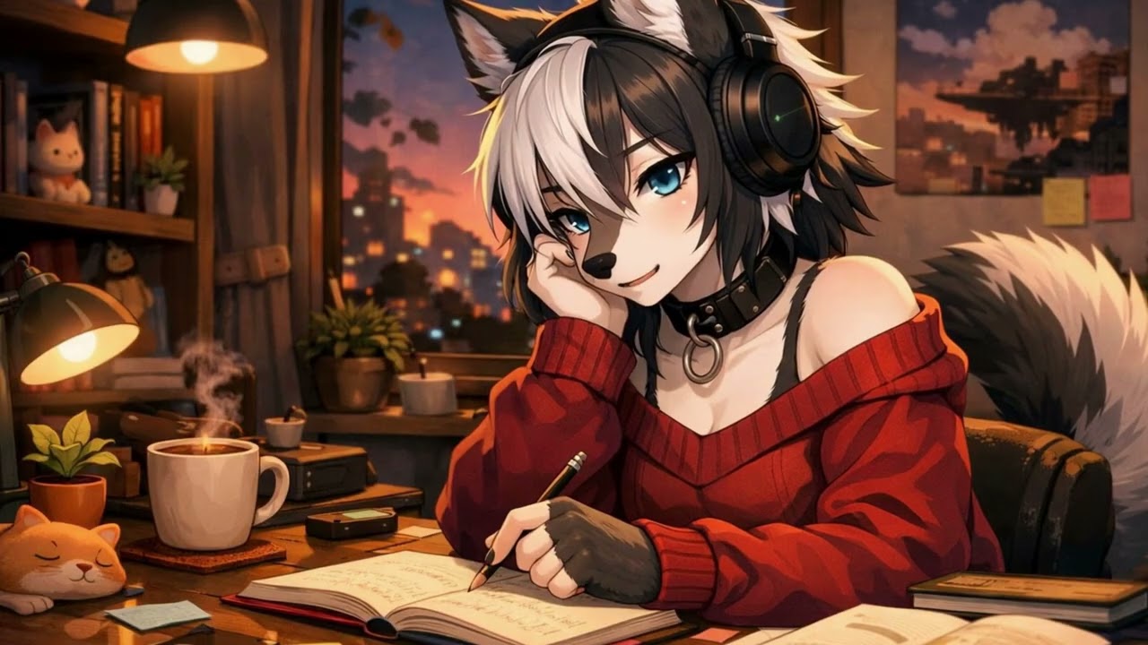 Lofi for Wolf (only) moonlit jazz for quiet study nights