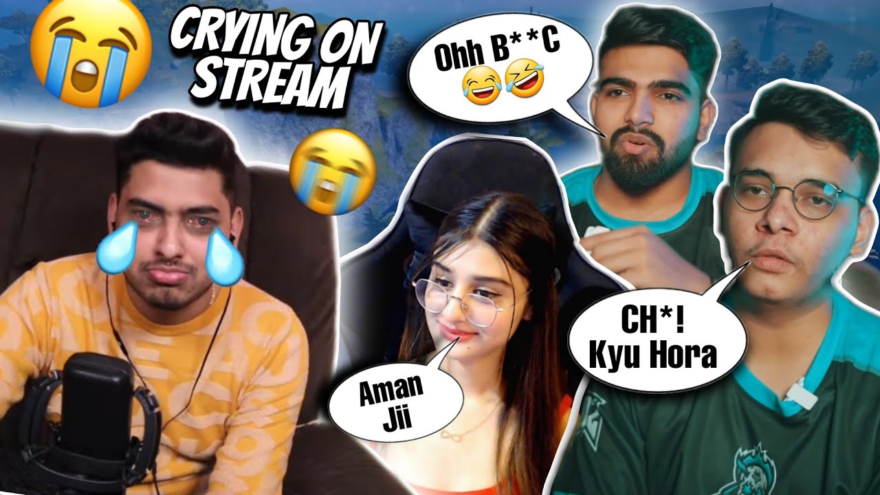 Aman Crying On Stream😭 Ft. @AkshaTxBGMI @PAYALGAMING @OMEGAAAA  | SouLAman