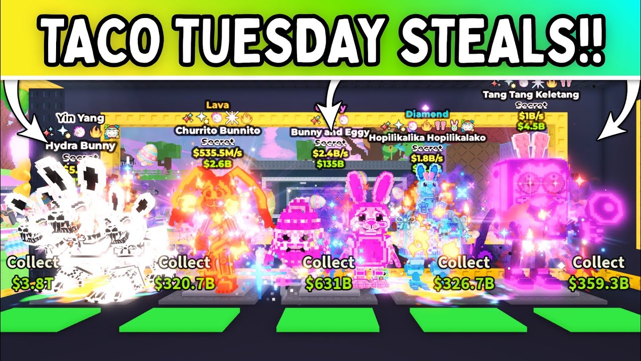 I STOLE THE CRAZIEST BRAINROTS FROM EASTER TACO TUESDAY!! *INSANE!!!* Steal a Brainrot ROBLOX!