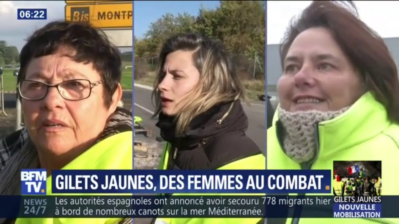 Gilets jaunes: portrait de femmes au combat