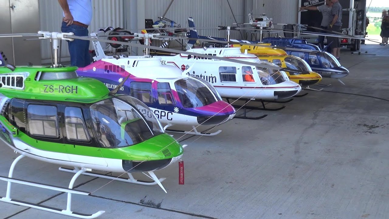 R/C SERIE 4x BELL 206 JETRANGER SCALE TURBINE AND ELECTRIC XXXXL MODEL