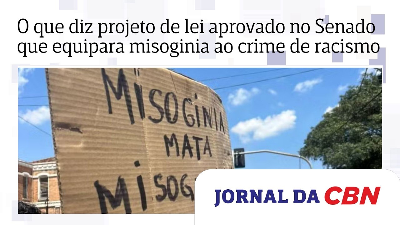 O que diz projeto de lei aprovado no Senado que equipara misoginia ao crime de racismo