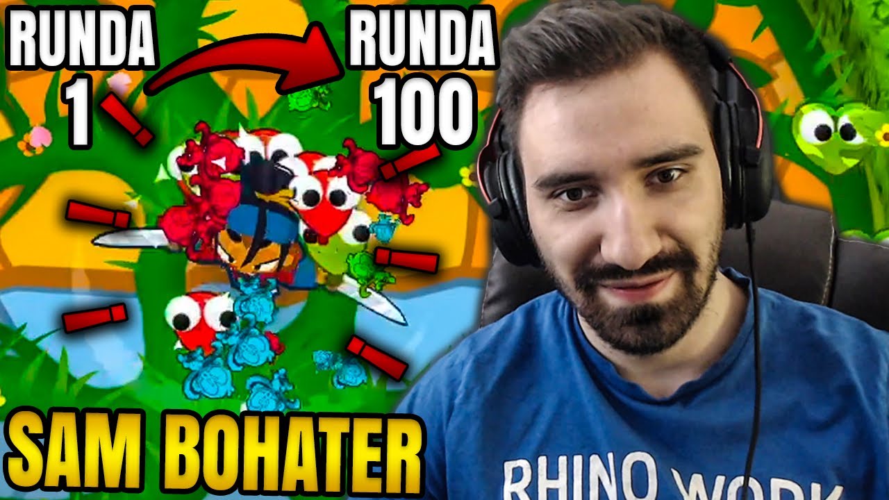 MOGĘ NISZCZYĆ BALONY TYLKO BOHATEREM OD 1 DO 100 RUNDY? TOTALNY EZ *MAUPKOWY CHALLENGE*