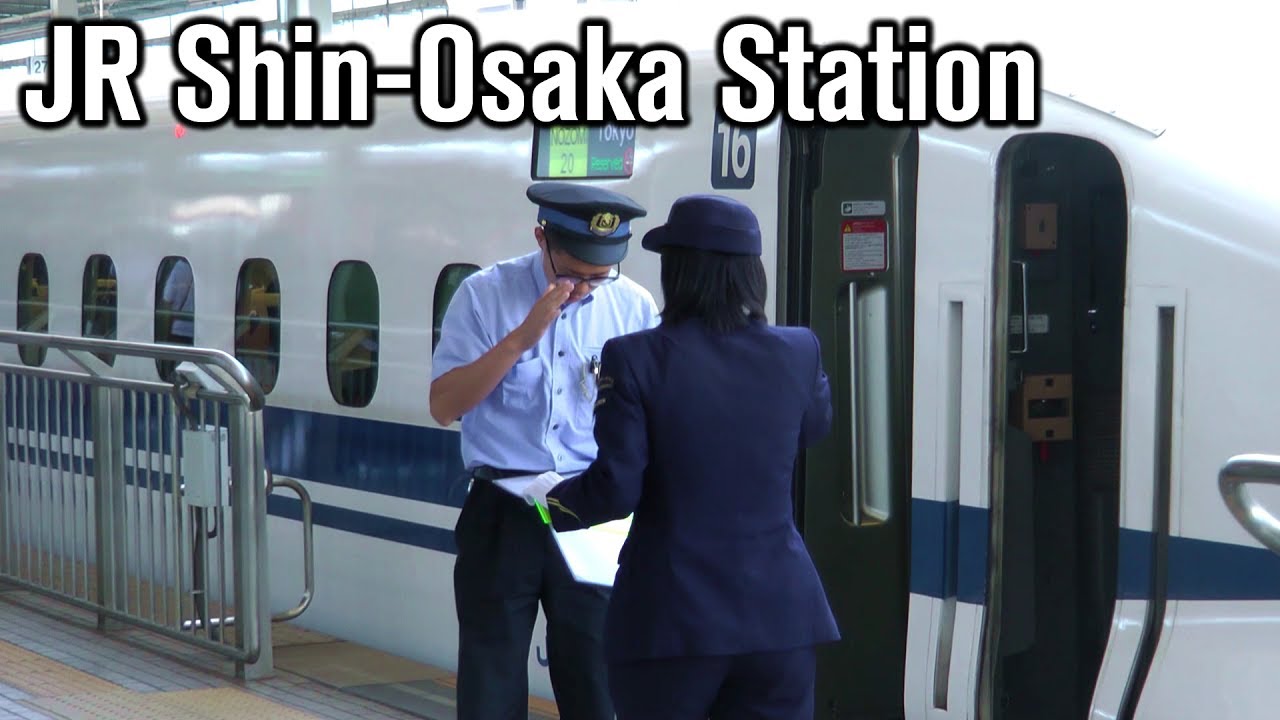 新幹線 N700A 女性運転士 他いろいろ JR新大阪駅にて Shinkansen trains at JR Shin-Osaka Station