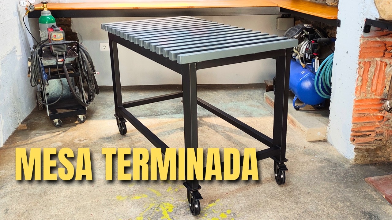 Mesa de soldadura profesional terminada | Resultado final