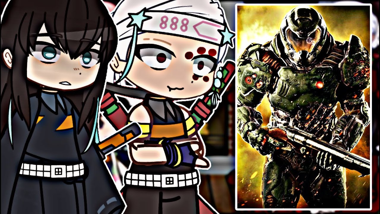 Hashiras React to Doom Slayer // Tiktok // Gacha React