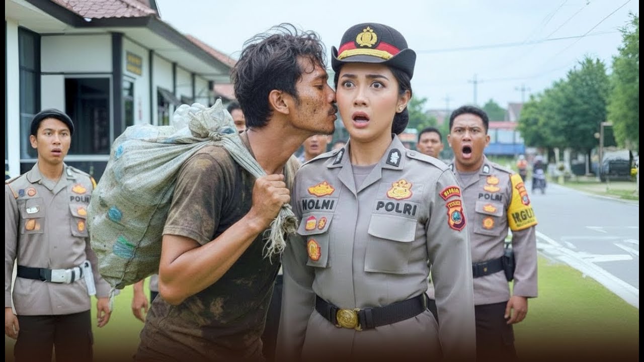 PEMULUNG MISKIN NEKAT CIUM POLWAN, REAKSI TAK TERDUGA POLISI WANITA INI BIKIN SEMUA TERHARU