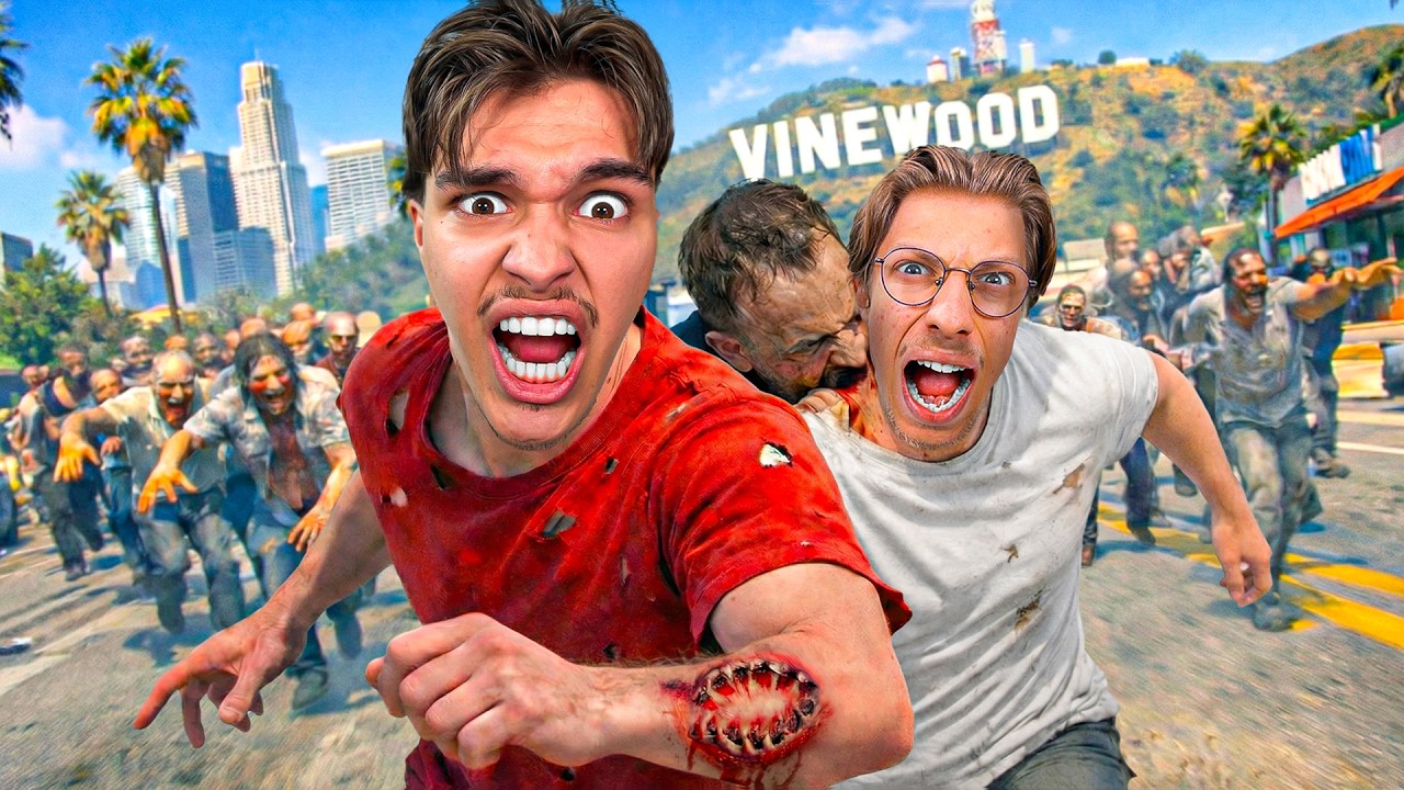 On a tenté de SURVIVRE à l'APOCALYPSE de ZOMBIE de GTA ! (ft. Stundzow)