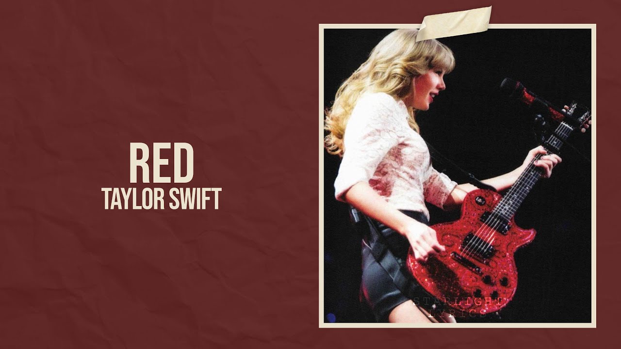 Taylor Swift - Red (Taylor's Version) (Lyric Video) HD